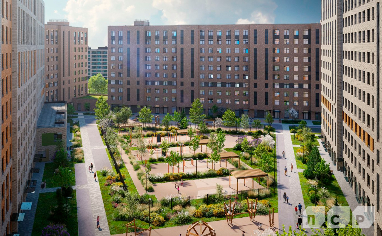 Большая Охта — фасады