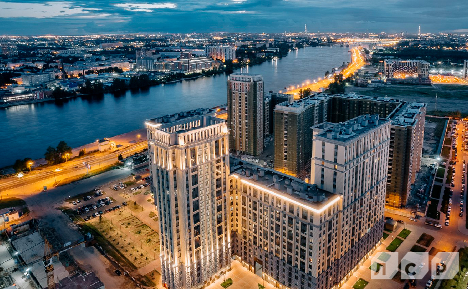 ЖК Цивилизация на Неве — фасады домов переменной этажности