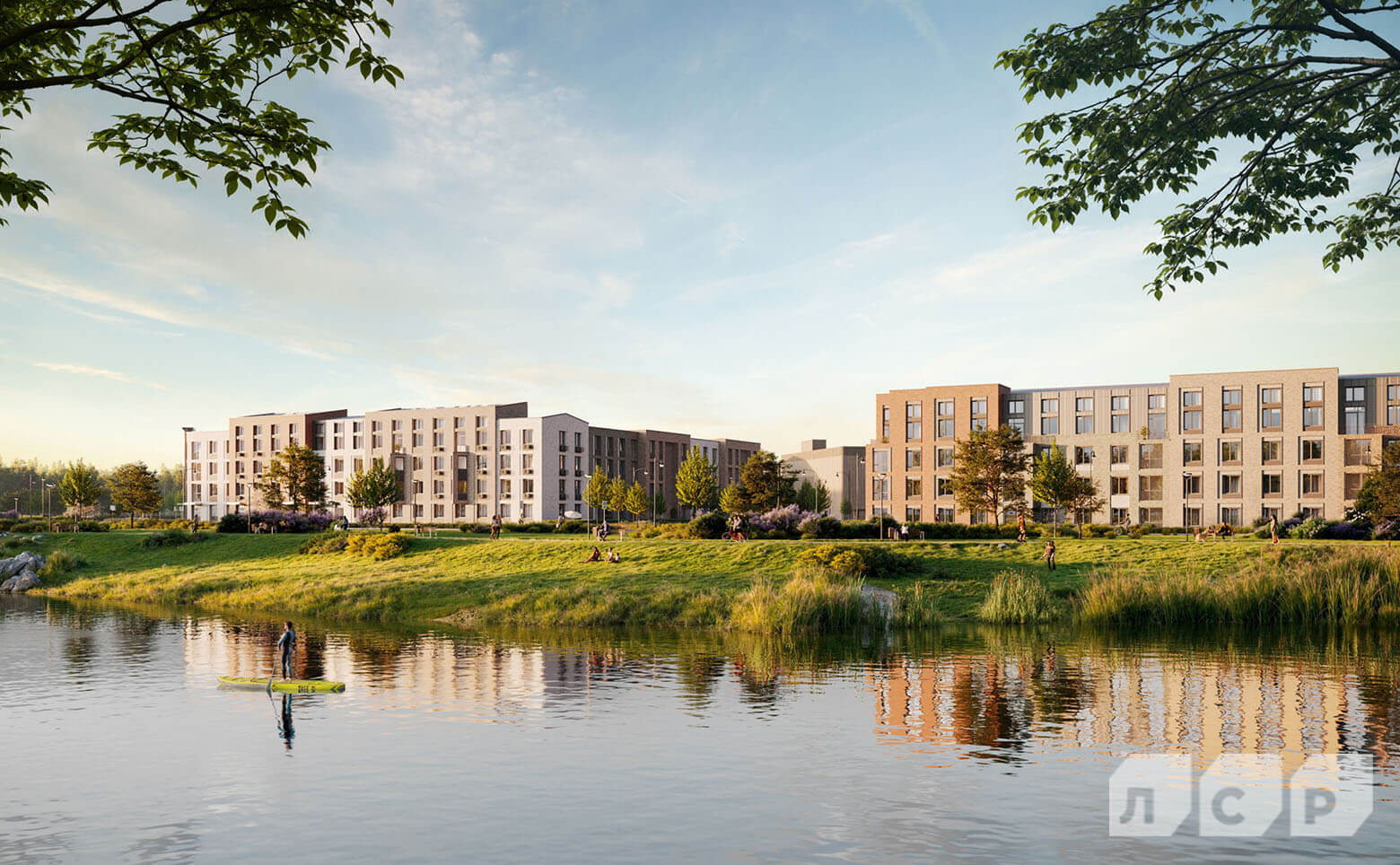 ЖК Пулково Lake — малоэтажный квартал от ЛСР в Шушарах