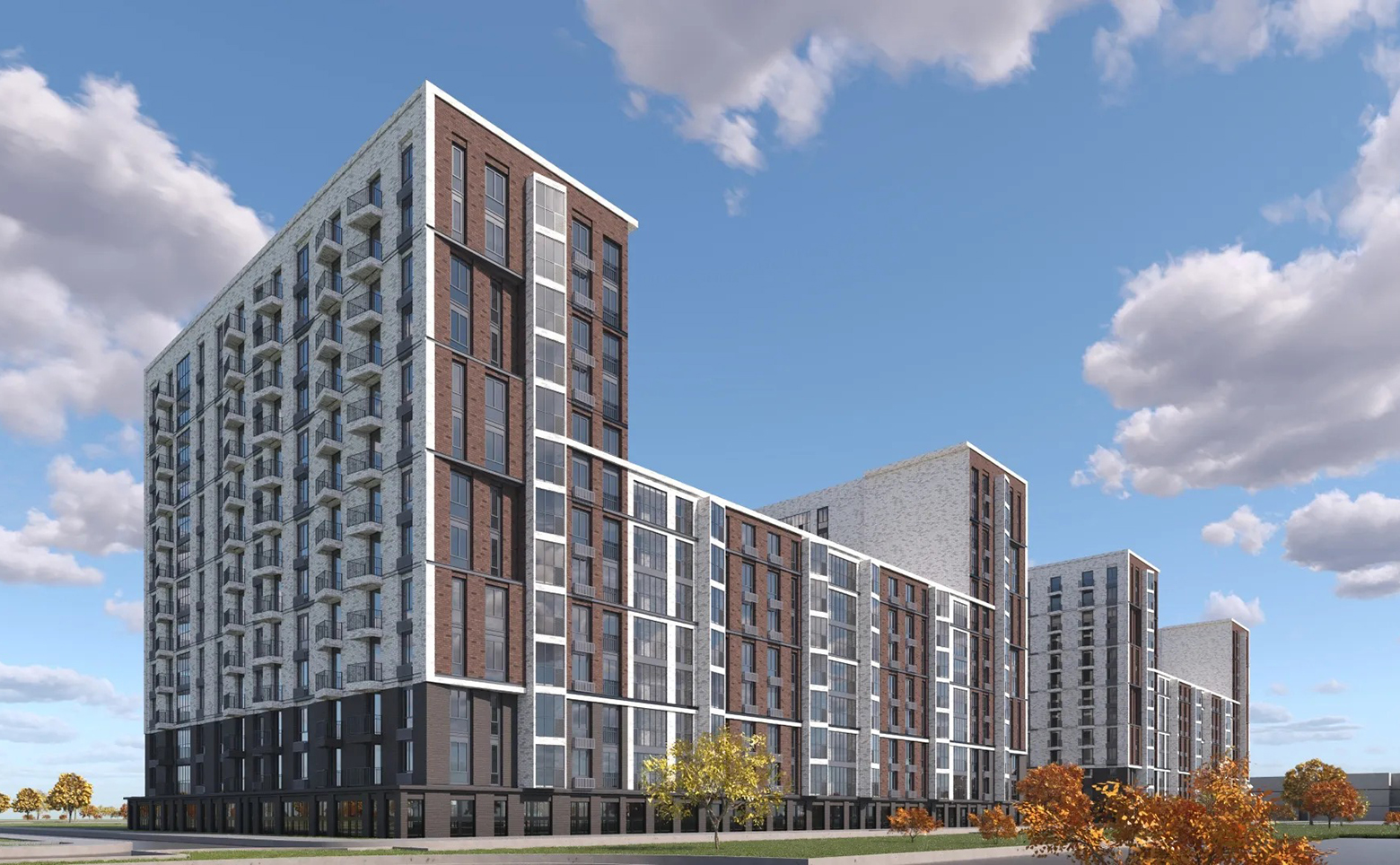 ЖК RESPECT — клинкерный кирпич, монолитные дома 7-13 этажей